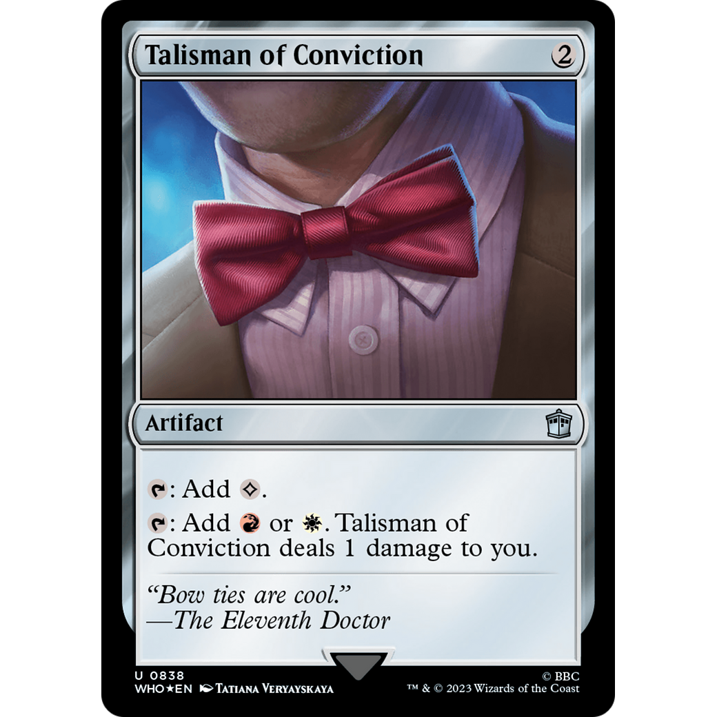 Talisman of Conviction (Surge Foil) (WHO-838) - Doctor Who Foil