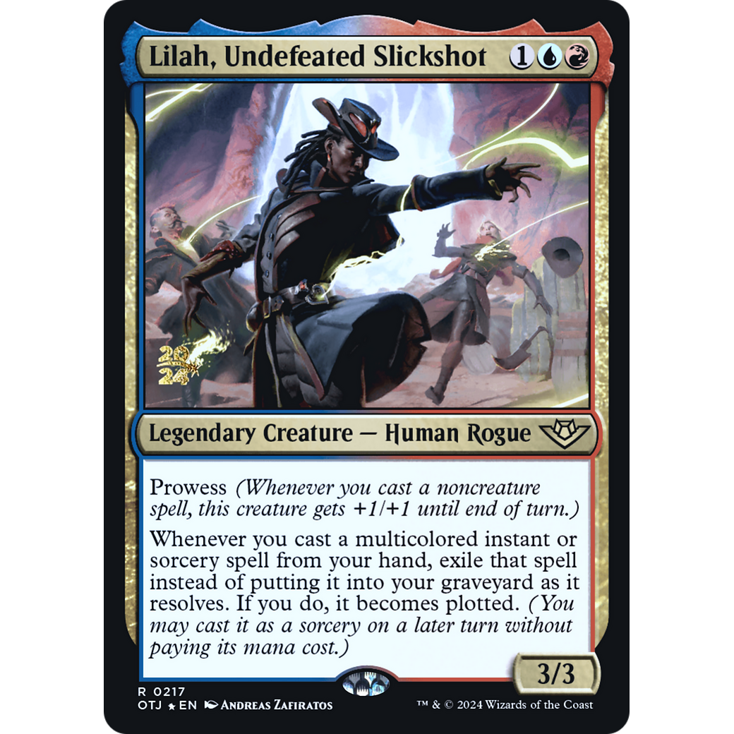 Lilah, Undefeated Slickshot (PRE-217S) - Outlaws of Thunder Junction Promos Foil
