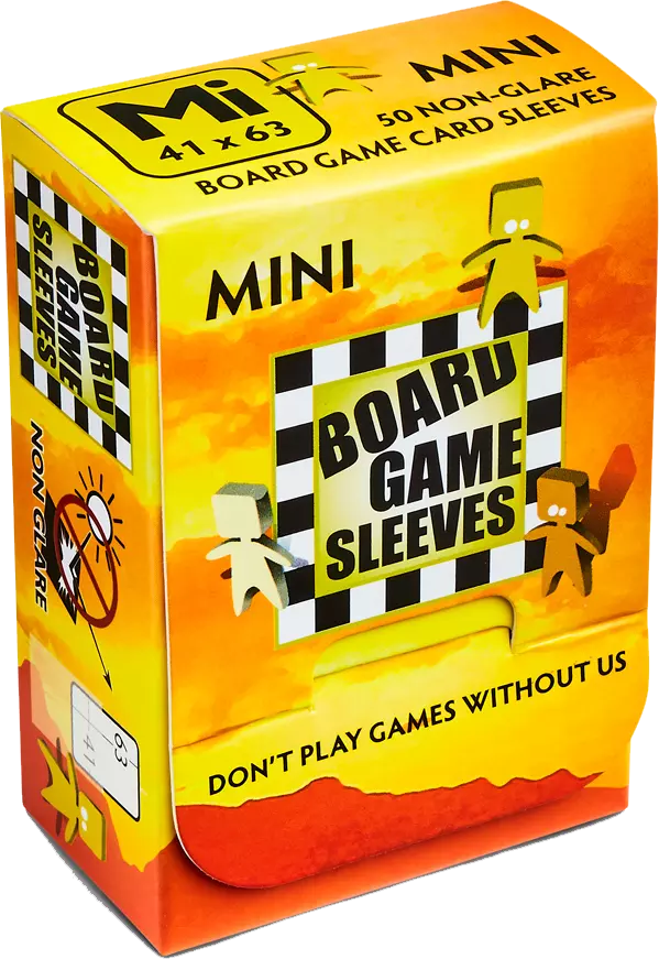 Mini Clear 50ct Non-Glare Board Game Sleeves