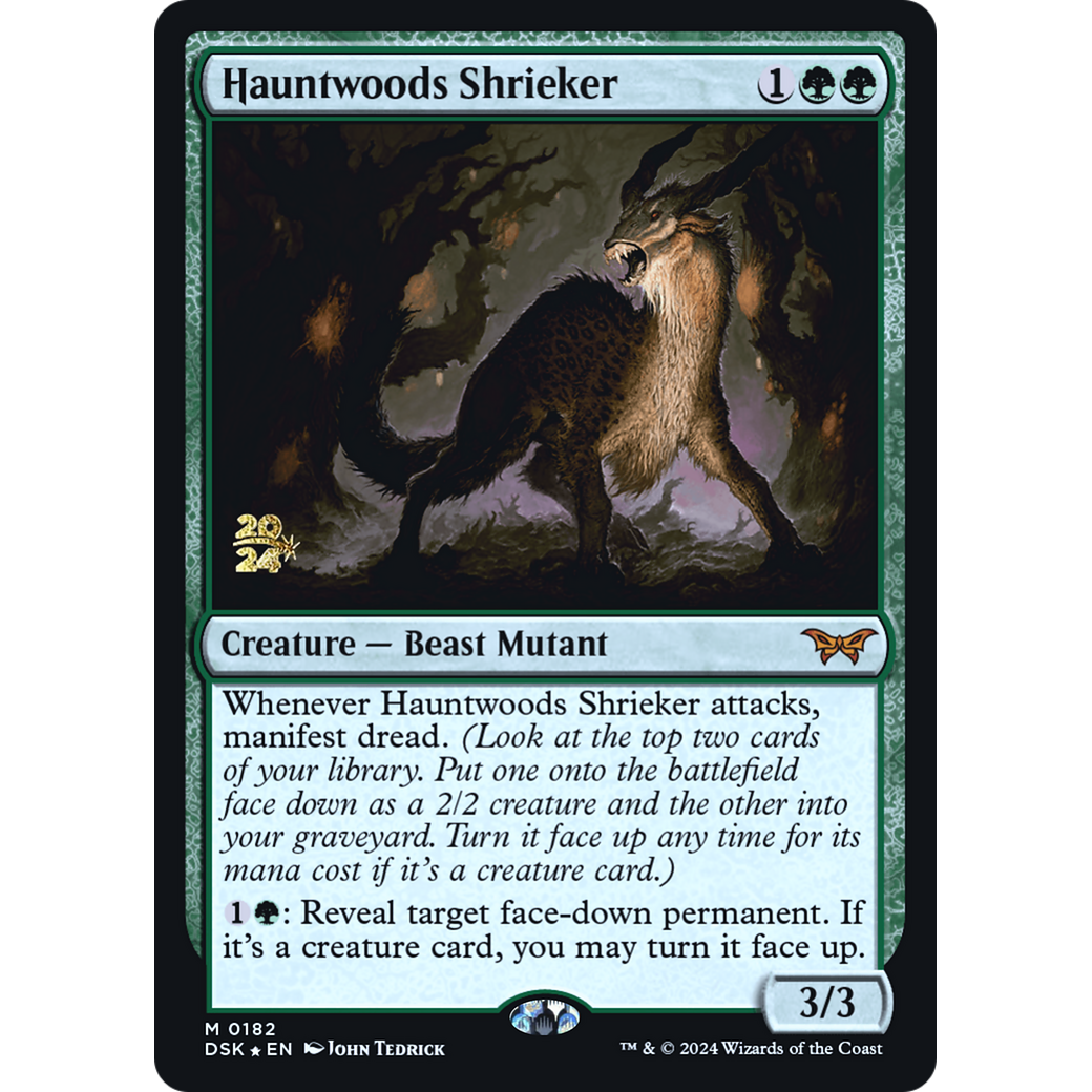 Hauntwoods Shrieker (PRE-182S) - Duskmourn: House of Horror Promos Foil