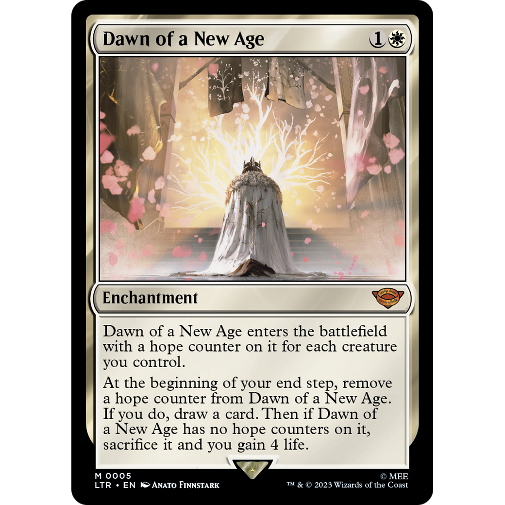 Dawn of a New Age (LTR-005) - The Lord of the Rings: Tales of Middle-earth Foil