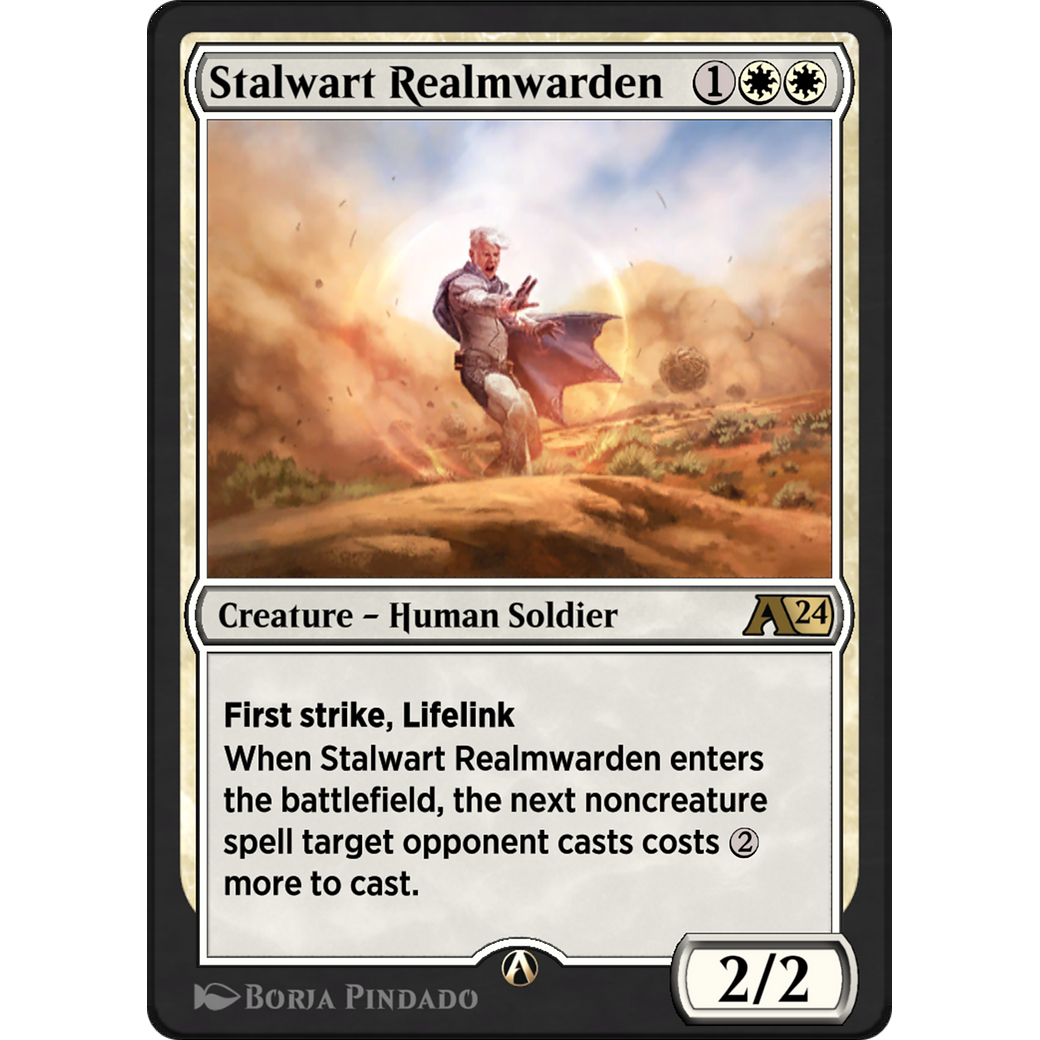 Stalwart Realmwarden (YOTJ-005) - Alchemy: Outlaws of Thunder Junction