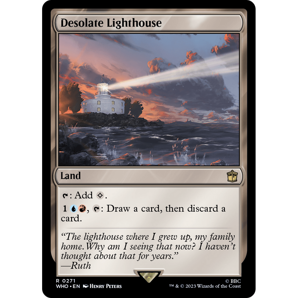 Desolate Lighthouse (WHO-271) - Doctor Who Foil
