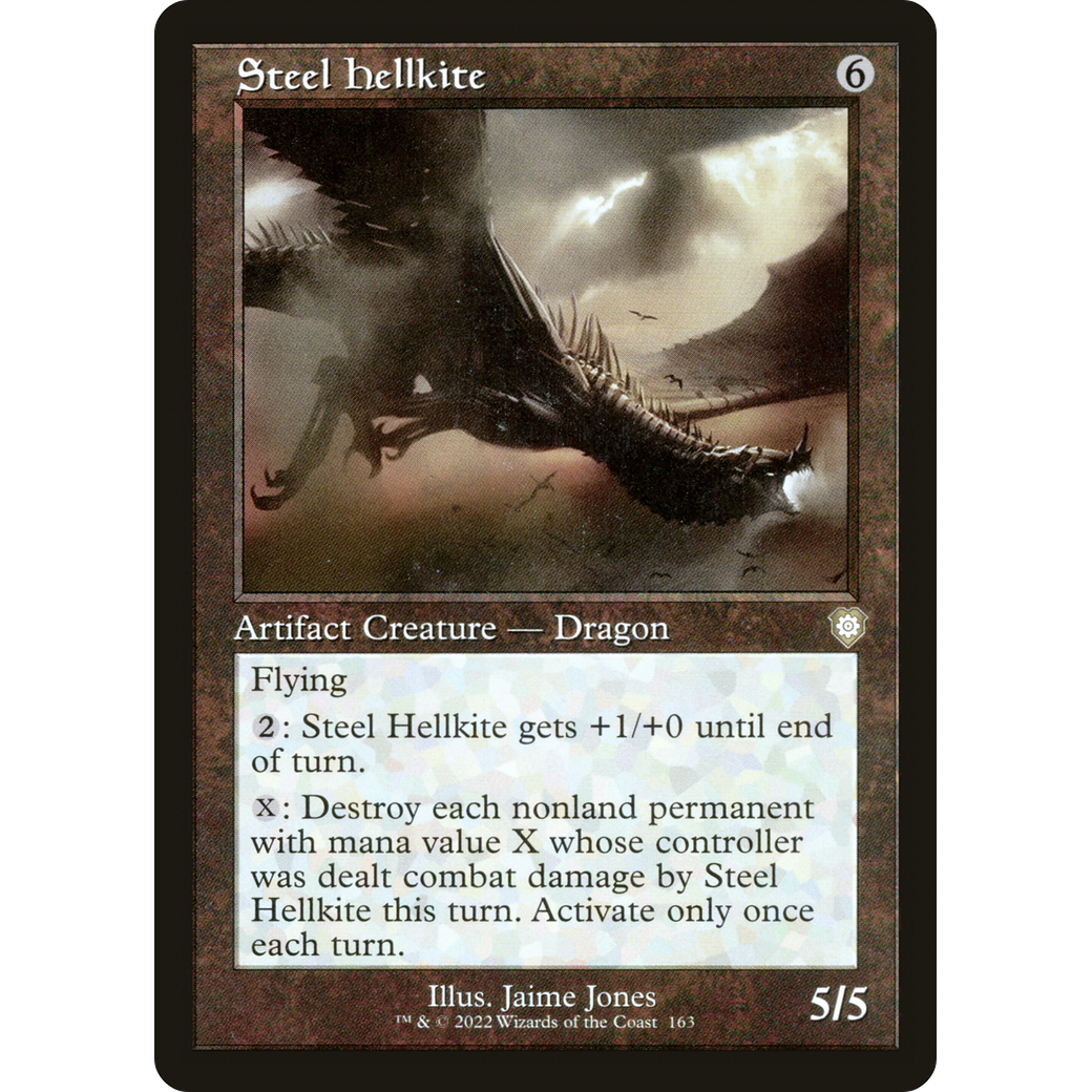 Steel Hellkite (Retro Frame) (BRC-163) - The Brothers' War Commander