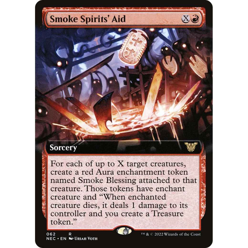 Smoke Spirits' Aid (Extended Art) (NEC-062) - Neon Dynasty Commander: (Extended Art)