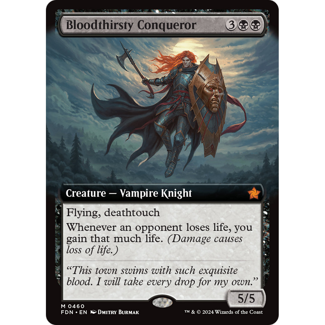 Bloodthirsty Conqueror (FDN-460) - Foundations: (Extended Art) Foil