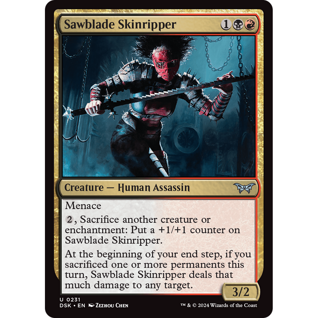 Sawblade Skinripper (DSK-231) - Duskmourn: House of Horror Foil