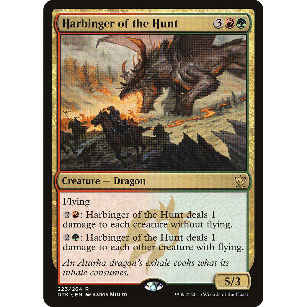 Harbinger of the Hunt (DTK-223) - Dragons of Tarkir