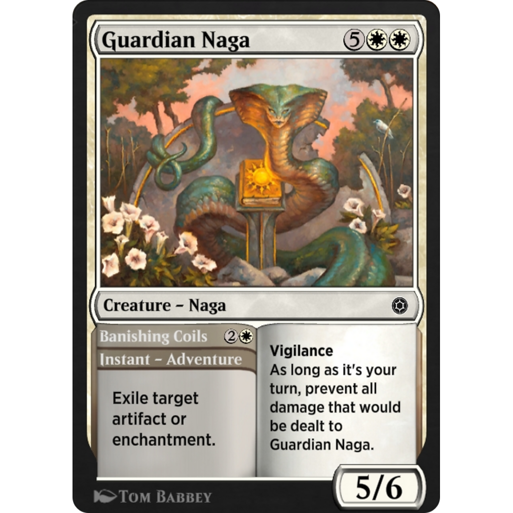 Guardian Naga // Banishing Coils (HBG-090) - Alchemy Horizons: Baldur's Gate