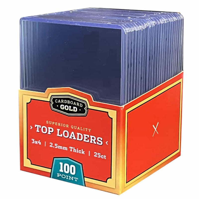 Cardboard Gold Top Loader Sleeves 25 Ct - 100 Pt