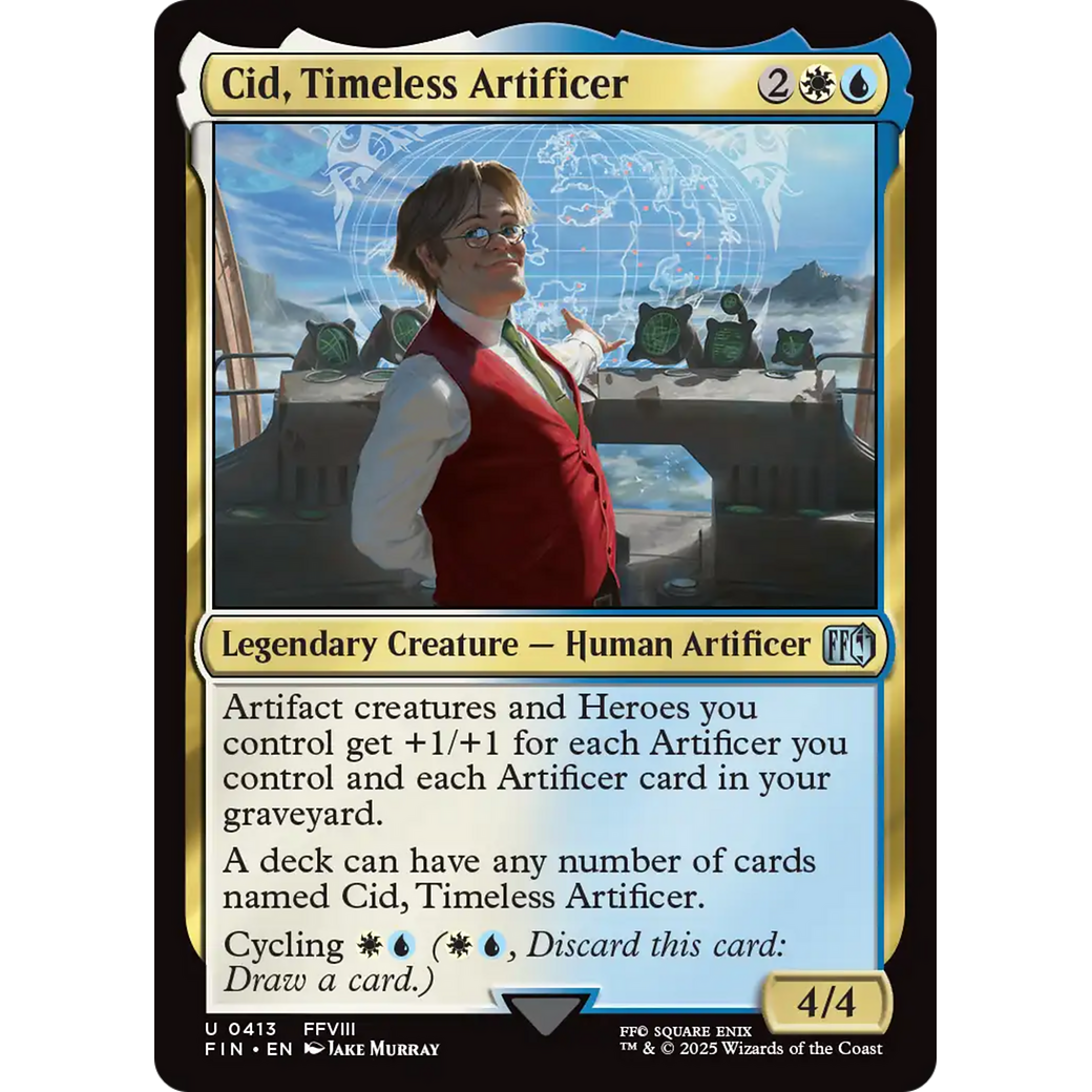 Cid, Timeless Artificer (0413) (FIN-413) - FINAL FANTASY Foil