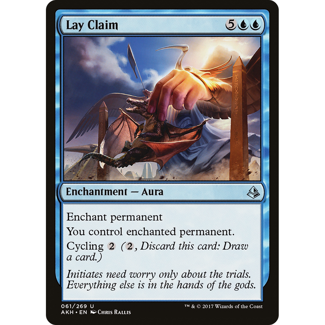 Lay Claim (AKH-061) - Amonkhet Foil