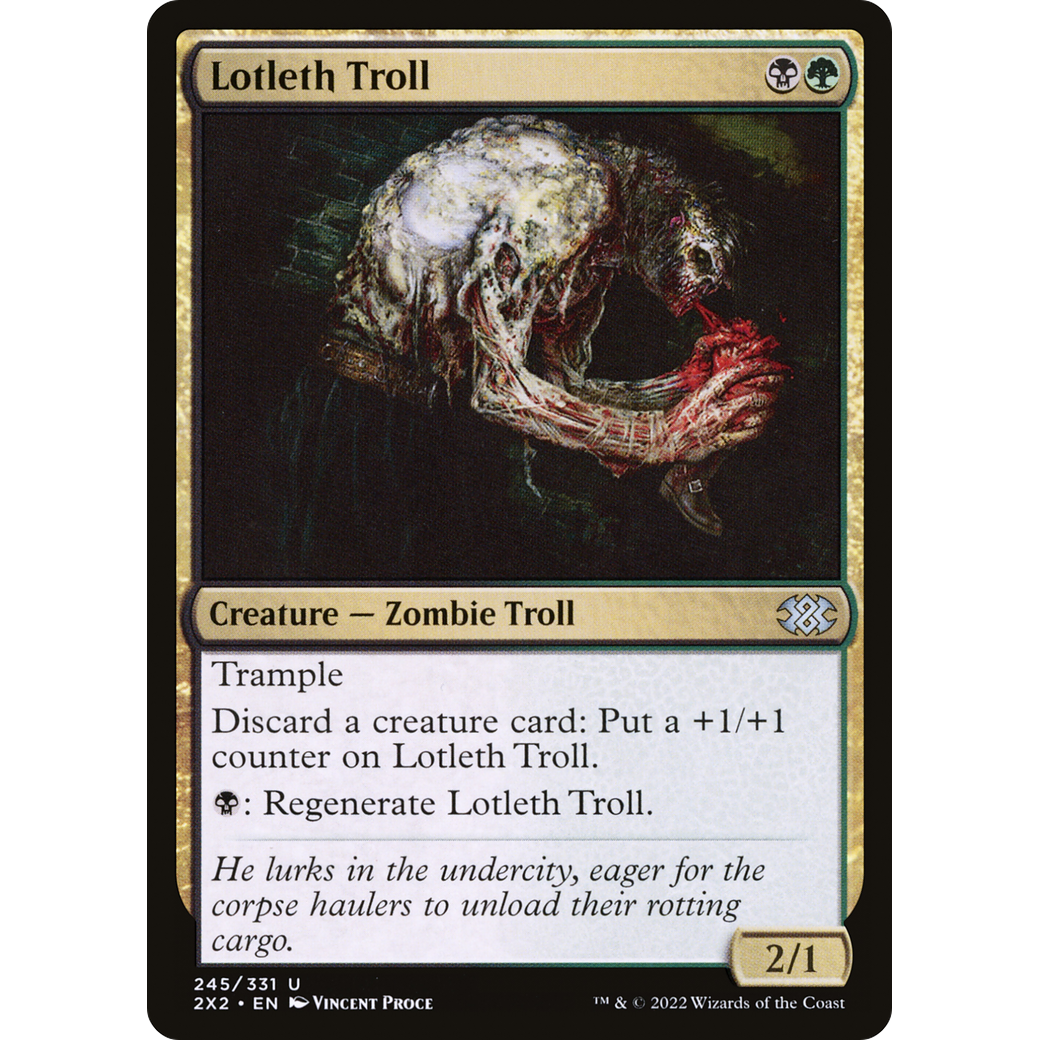 Lotleth Troll (2X2-245) - Double Masters 2022 Foil