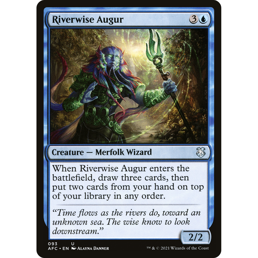 Riverwise Augur (AFC-093) - Forgotten Realms Commander