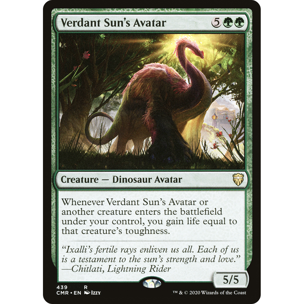 Verdant Sun's Avatar (CMR-439) - Commander Legends