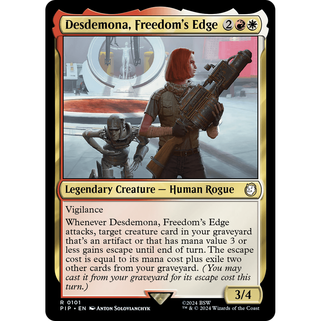 Desdemona, Freedom's Edge (PIP-101) - Fallout Foil