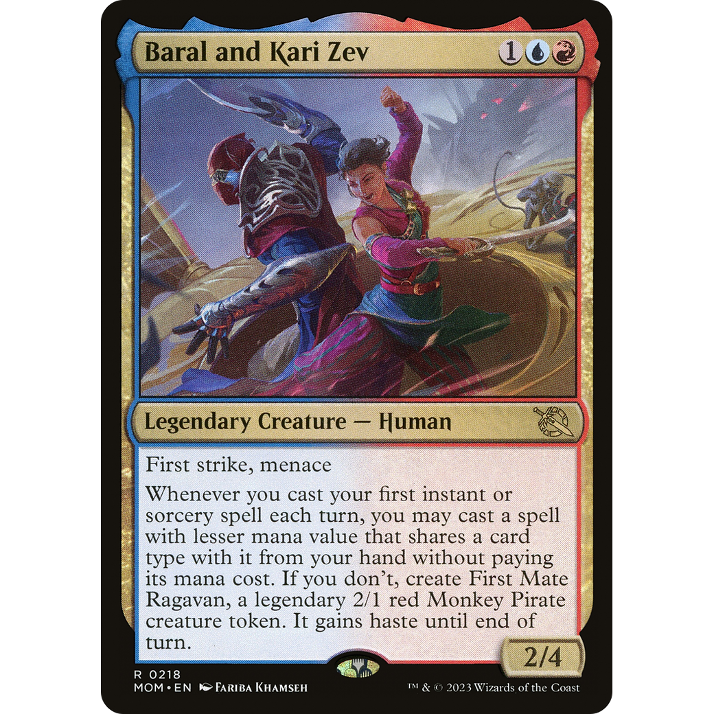 Baral and Kari Zev (MOM-218) - March of the Machine Foil