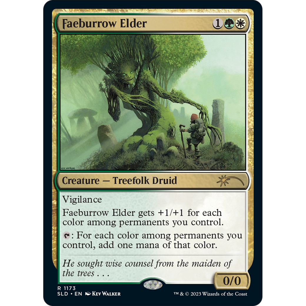 Faeburrow Elder (SLD-1173) - Secret Lair Drop: (Full Art) Foil