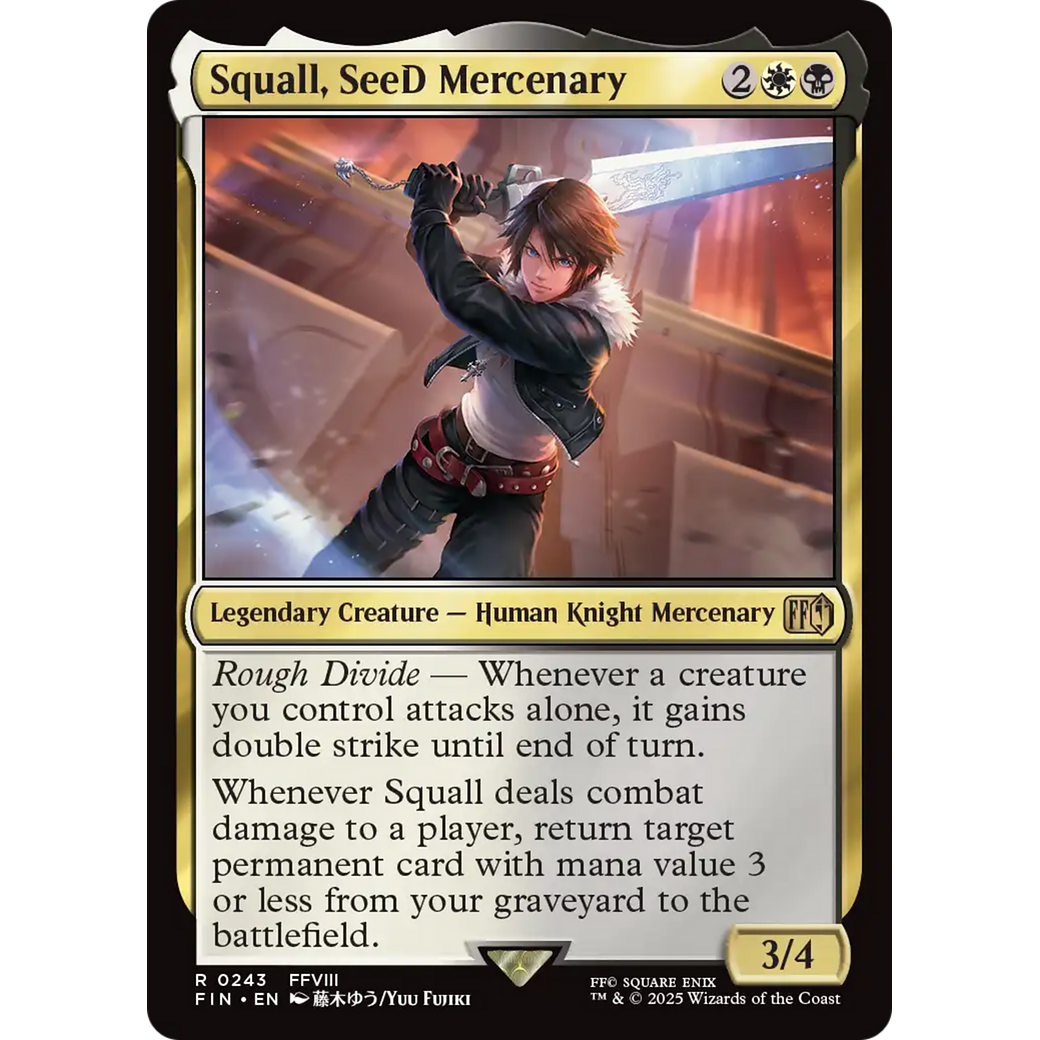 Squall, SeeD Mercenary (FIN-243) - FINAL FANTASY Foil