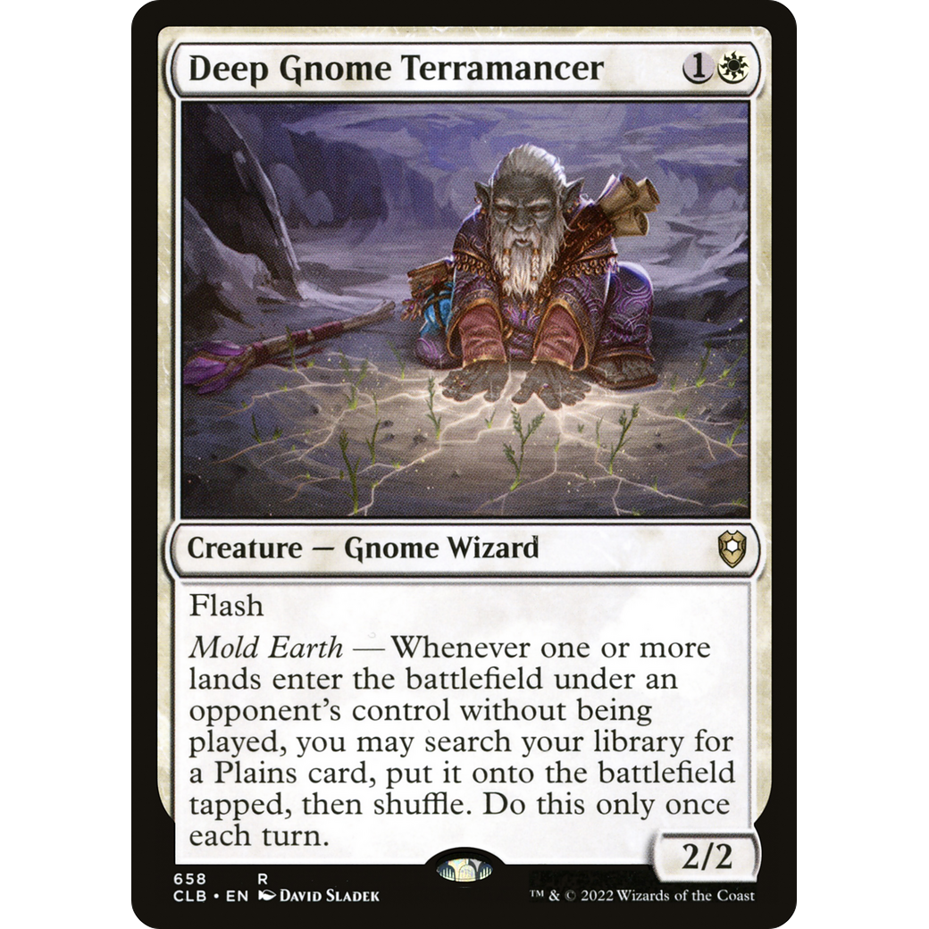 Deep Gnome Terramancer (CLB-658) - Commander Legends: Battle for Baldur's Gate