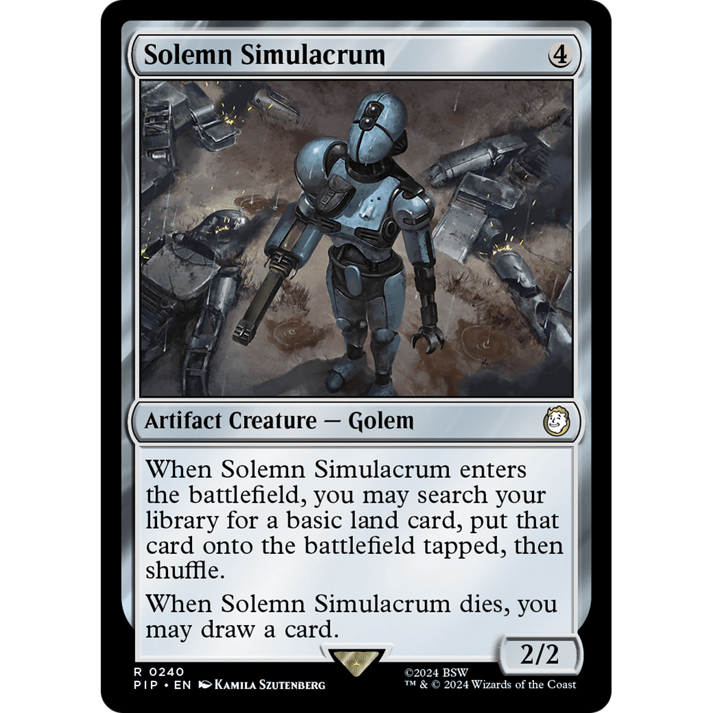 Solemn Simulacrum (PIP-240) - Fallout Foil