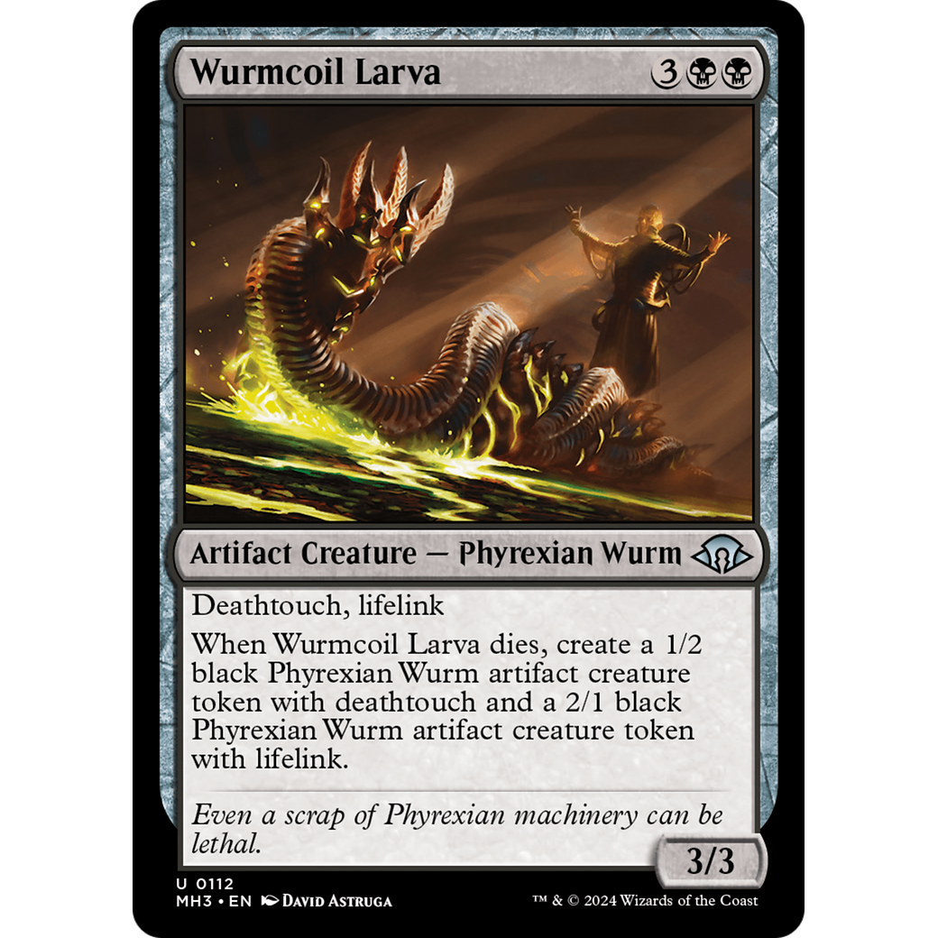 Wurmcoil Larva (MH3-112) - Modern Horizons 3 Foil