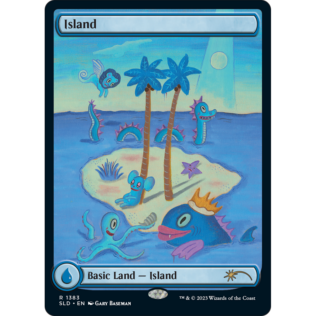 Island (1383) (SLD-1383) - Secret Lair Drop: (Full Art) Foil