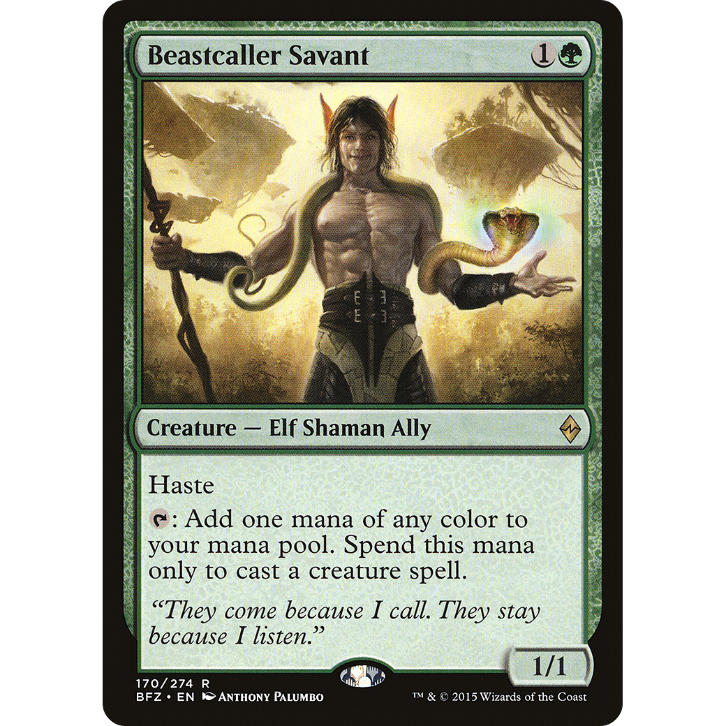 Beastcaller Savant (BFZ-170) - Battle for Zendikar Foil