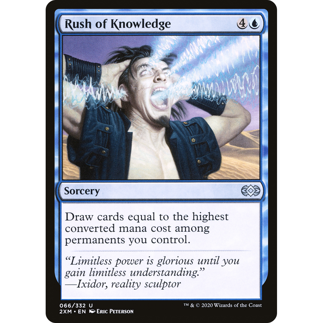Rush of Knowledge (2XM-066) - Double Masters Foil
