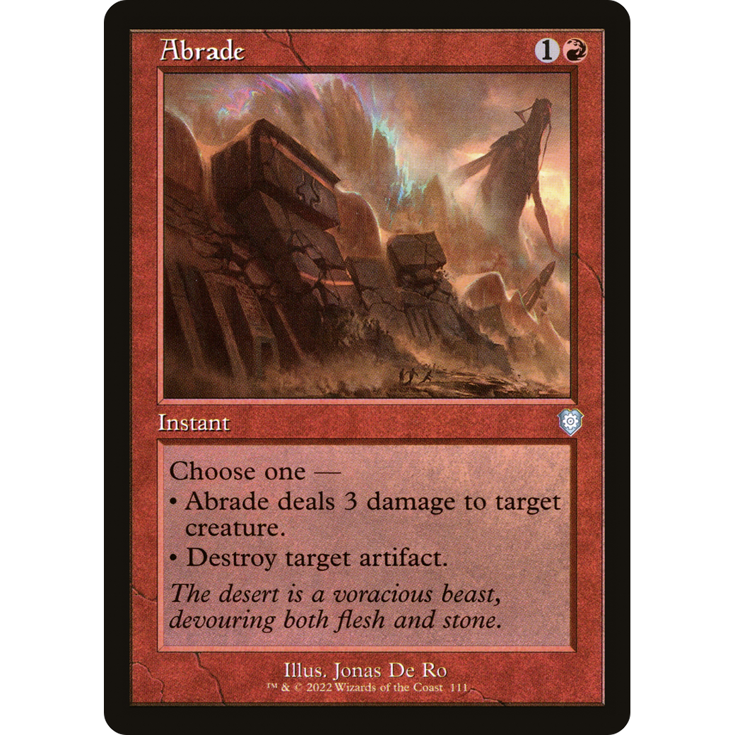 Abrade (Retro Frame) (BRC-111) - The Brothers' War Commander