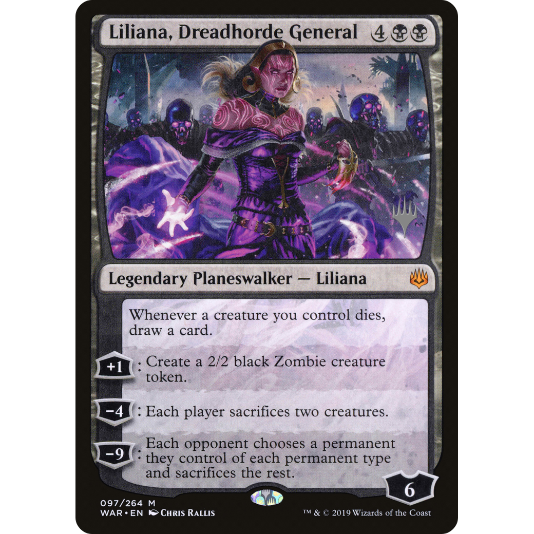 Liliana, Dreadhorde General (PPTHB-097) - War of the Spark Promos