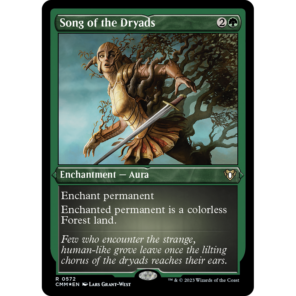 Song of the Dryads (CMM-572) - Commander Masters Etched Foil