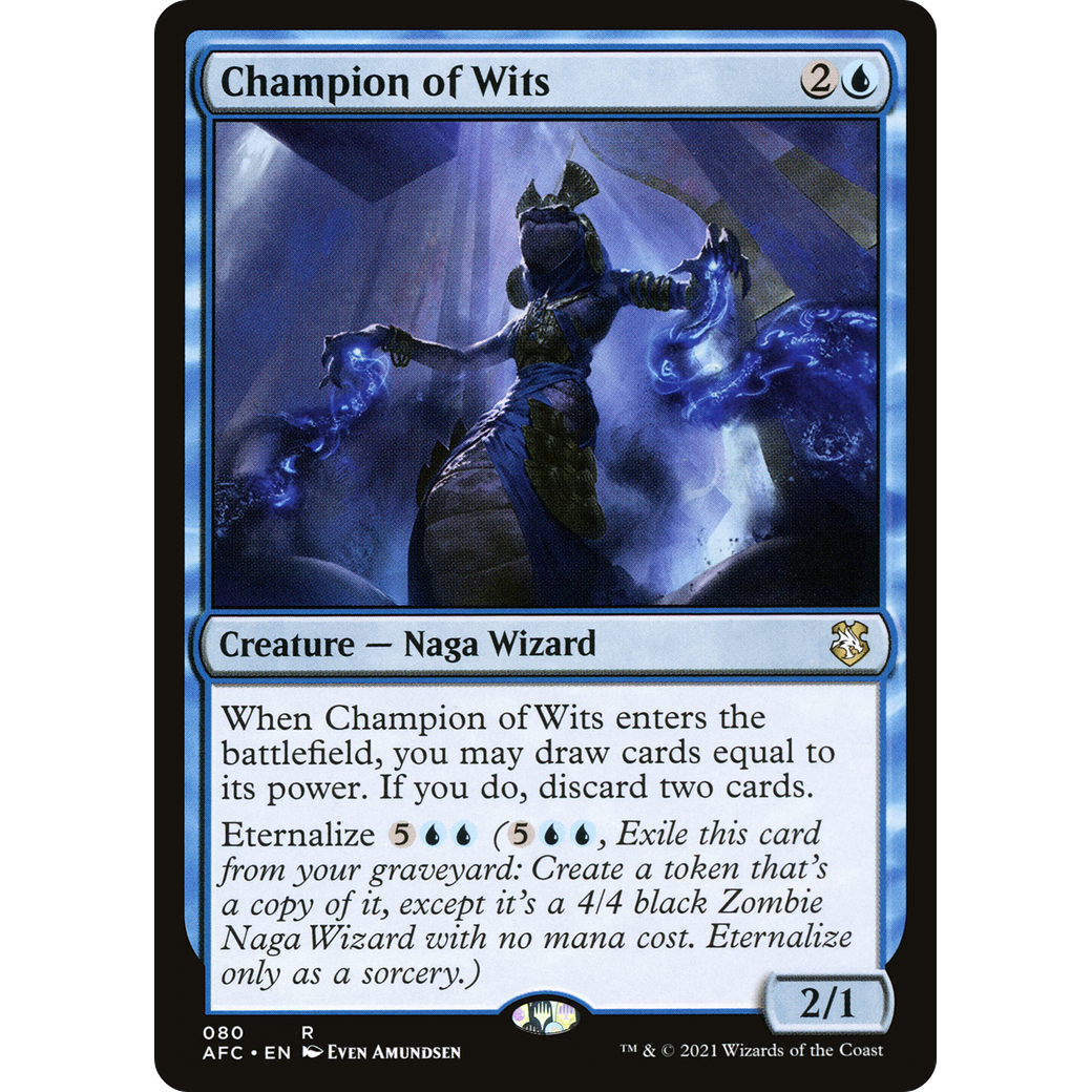 Champion of Wits (AFC-080) - Forgotten Realms Commander