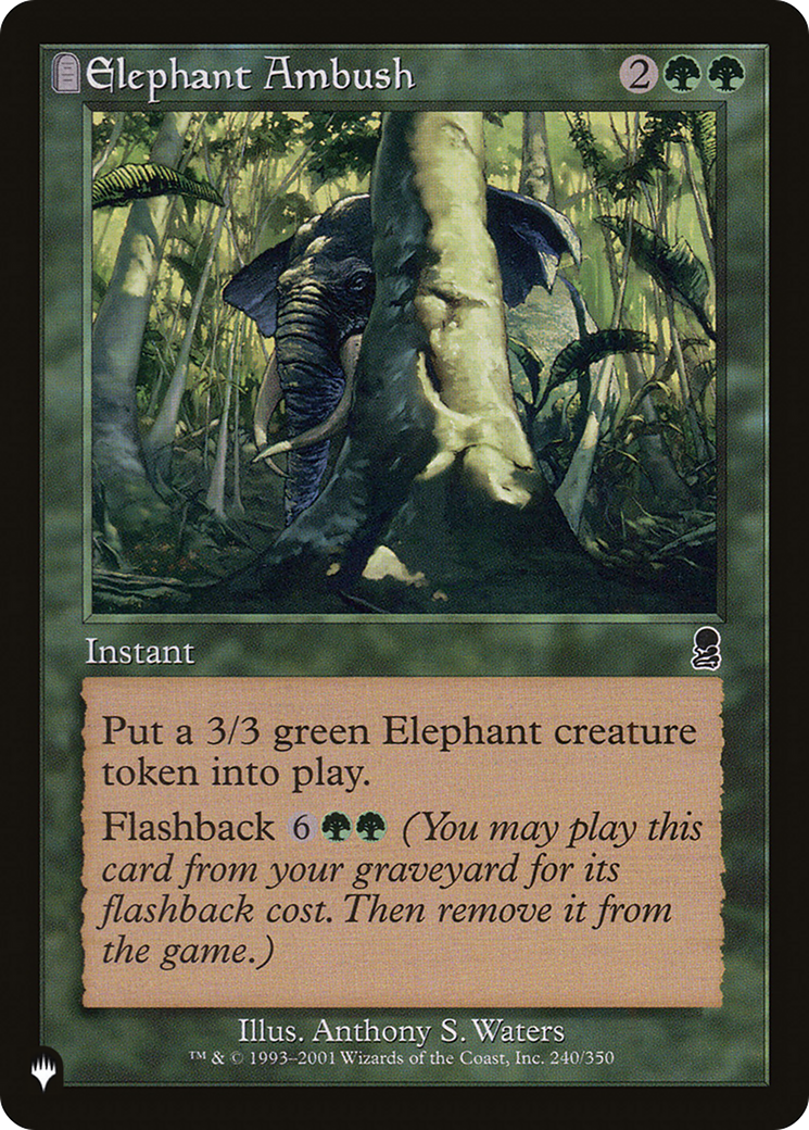 Elephant Ambush (LIST-240/350) - The List: (tombstone)