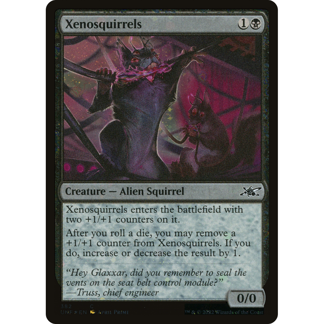 Xenosquirrels (Galaxy Foil) (UNF-382) - Unfinity Foil