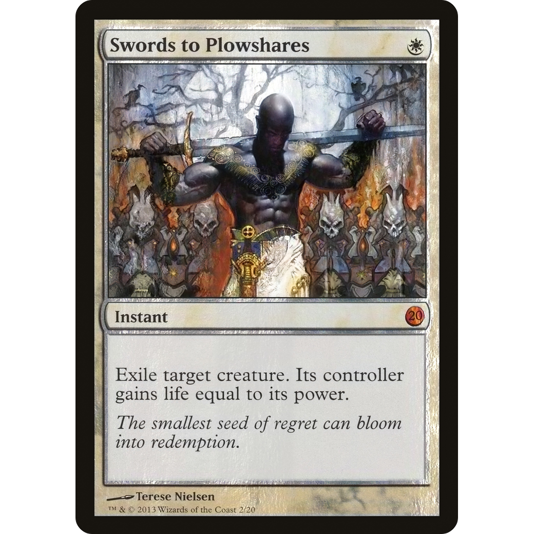 Swords to Plowshares (V13-002) - From the Vault: Twenty Foil