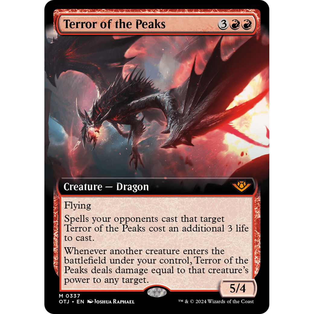 Terror of the Peaks (OTJ-337) - Outlaws of Thunder Junction: (Extended Art) Foil