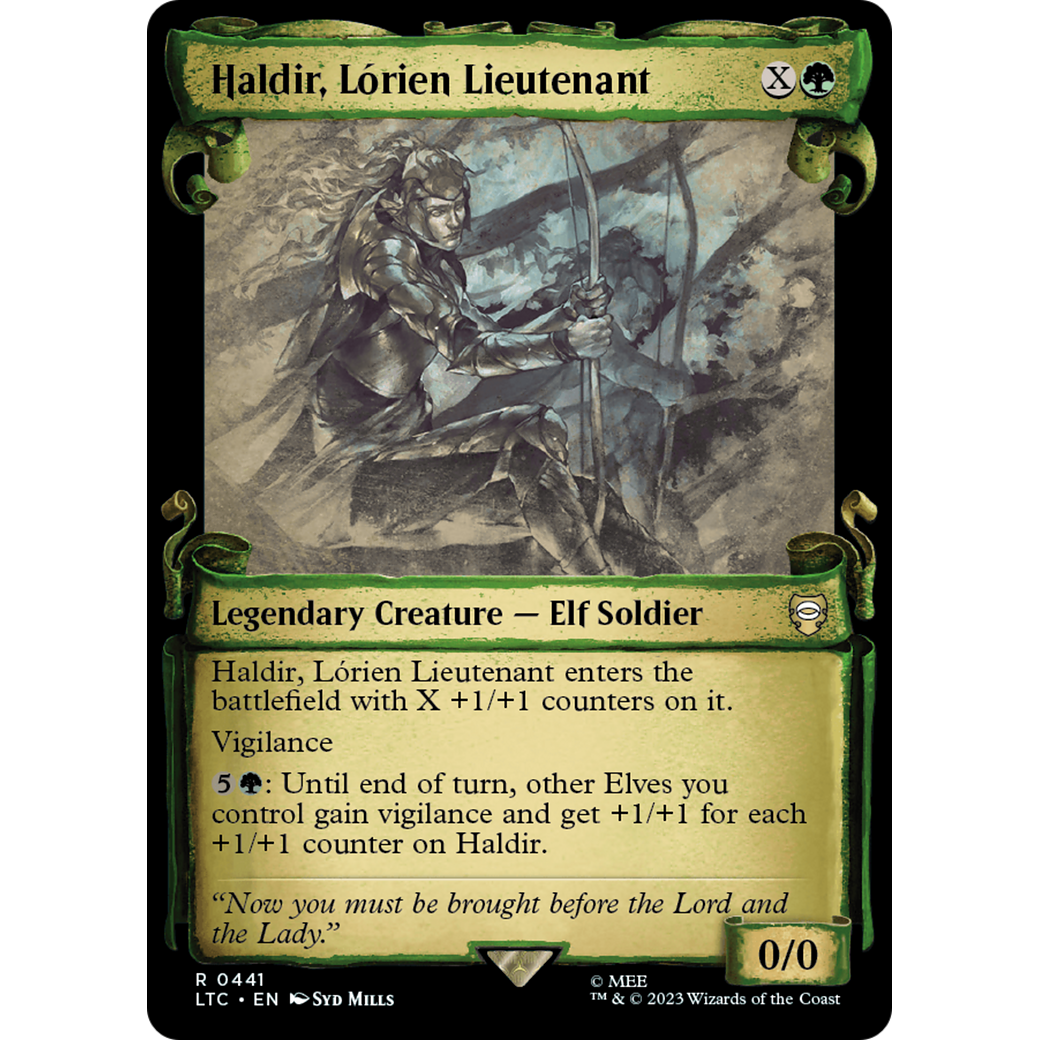 Haldir, Lórien Lieutenant (LTC-441) - Tales of Middle-earth Commander: (Showcase) Foil