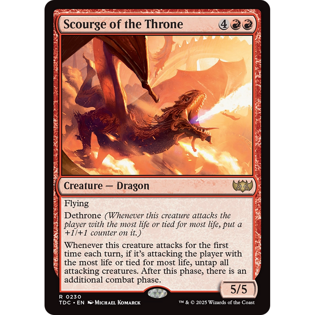 Scourge of the Throne (TDC-230) - Commander: Tarkir: Dragonstorm