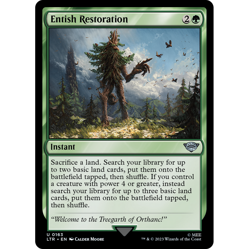 Entish Restoration (LTR-163) - The Lord of the Rings: Tales of Middle-earth Foil