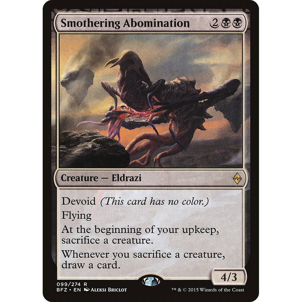 Smothering Abomination (BFZ-099) - Battle for Zendikar: (devoid)