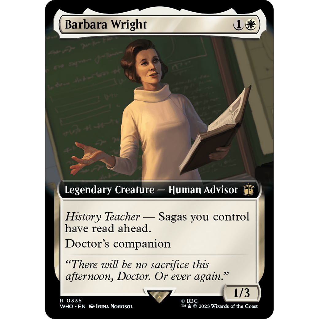 Barbara Wright (Extended Art) (WHO-335) - Doctor Who: (Extended Art)