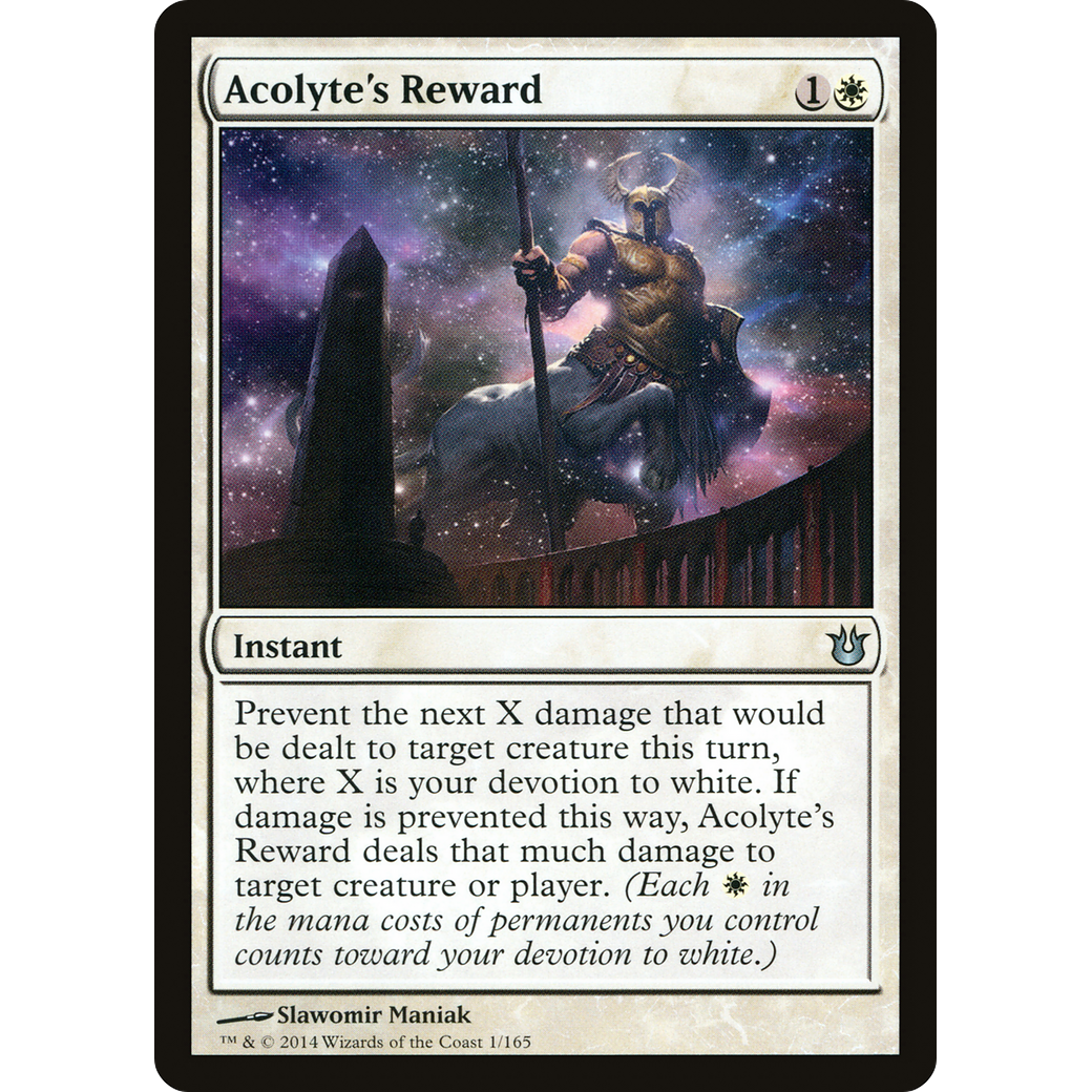 Acolyte's Reward (BNG-001) - Born of the Gods Foil