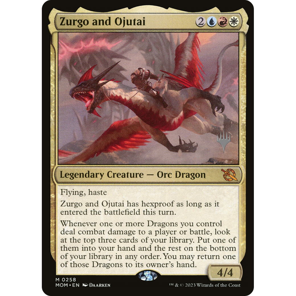 Zurgo and Ojutai (PPMOM-258P) - March of the Machine Promos Foil