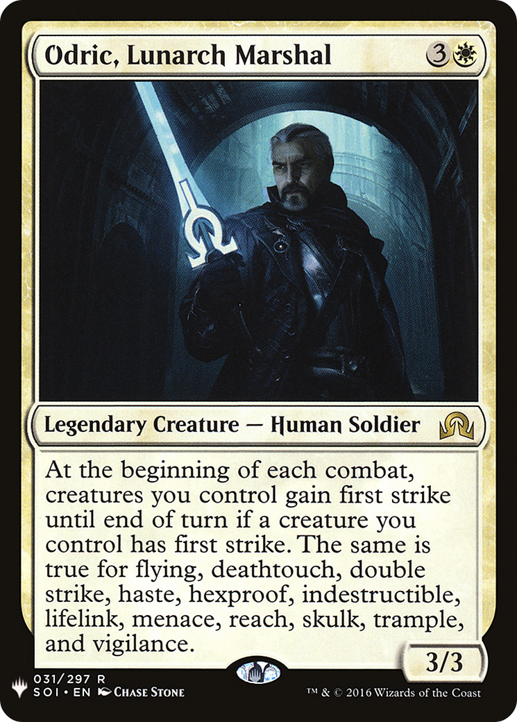 Odric, Lunarch Marshal (SOI) (LIST-031/297) - The List
