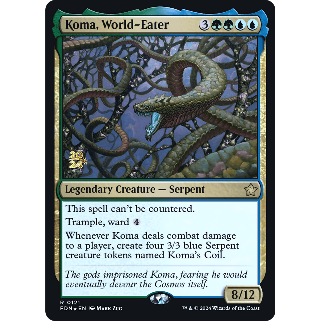 Koma, World-Eater (PRE-121S) - Foundations Promos Foil
