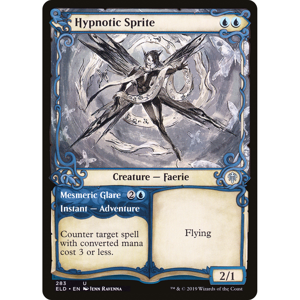 Hypnotic Sprite (Showcase) (ELD-283) - Throne of Eldraine: (Showcase)