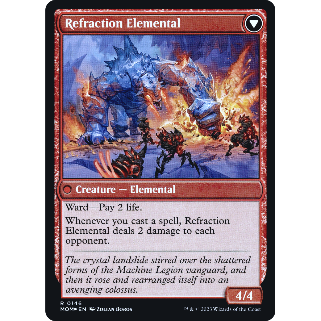 Invasion of Karsus // Refraction Elemental (PRE-146S) - March of the Machine Promos Foil