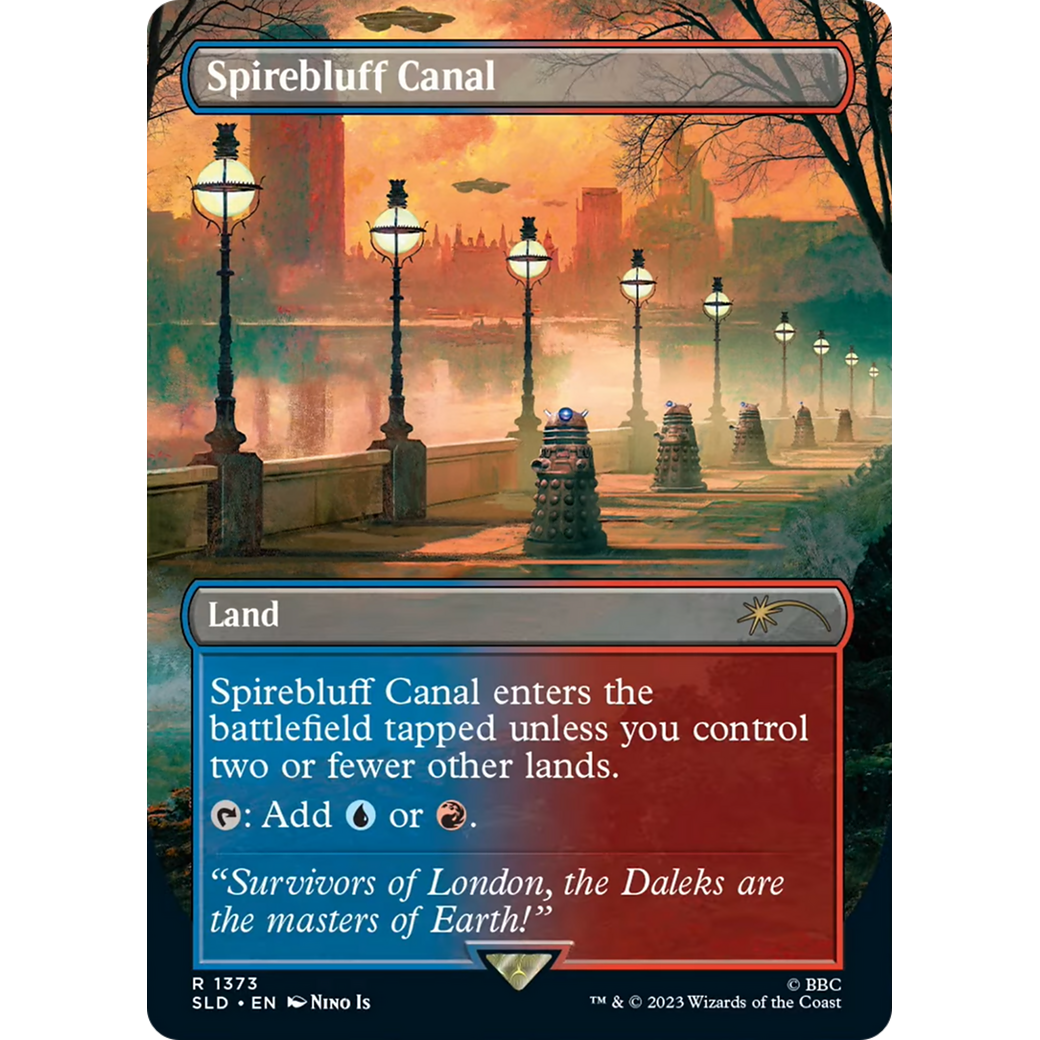Spirebluff Canal (SLD-1373) - Secret Lair Drop (Borderless) Foil