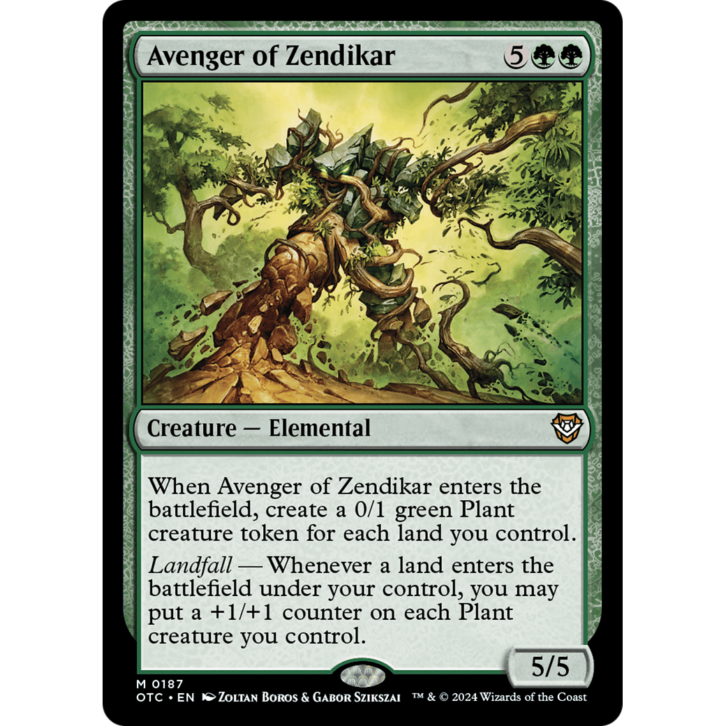 Avenger of Zendikar (OTC-187) - Outlaws of Thunder Junction Commander